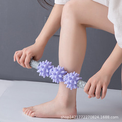 Thorn ball fitness massage stick leg roller wolf tooth fascia stick yoga massage roller