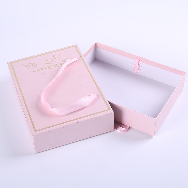 高端品质礼品包装盒 化妆品盒通用长方形手提礼盒包装盒厂家