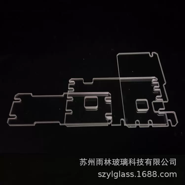 苏州厂家现货供应玻璃 工业用异形缺口玻璃定制 原片钢化玻璃批发