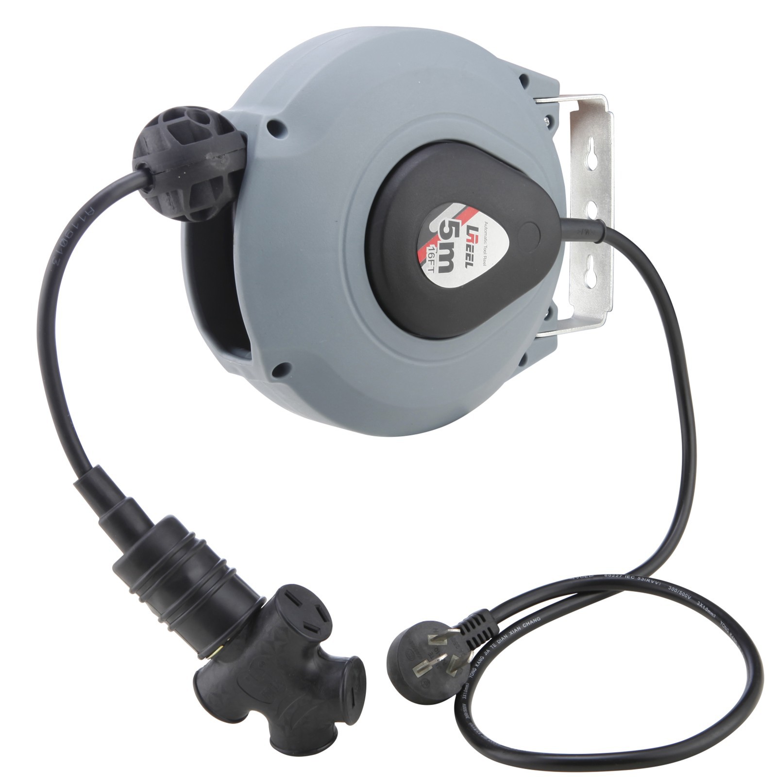 厂家迷你型自动伸缩卷线器车间流水线小型线长5米气鼓电鼓可定制|ms