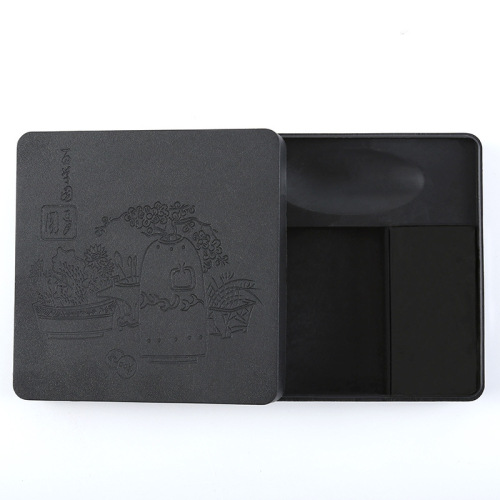 Calligraphy practice ink cartridge with cover and ink block for students portable study four treasures practice supplies leak-proof inkstone wholesale