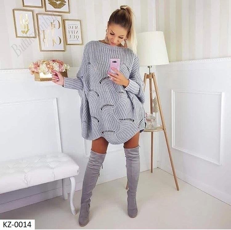 Hollow Bat Sleeves Loose Sweater NSJXW105071