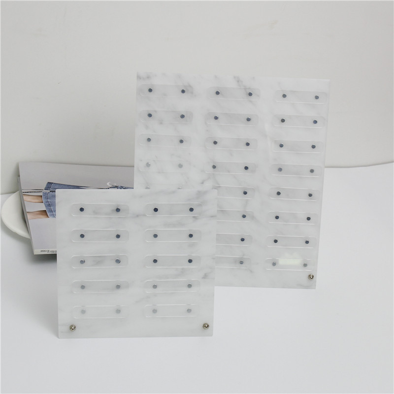 Nail Art Display Stand Acrylic Marble Display Board Color Card Display Nail Polish Magnet Adsorption Magnetic Suction Design