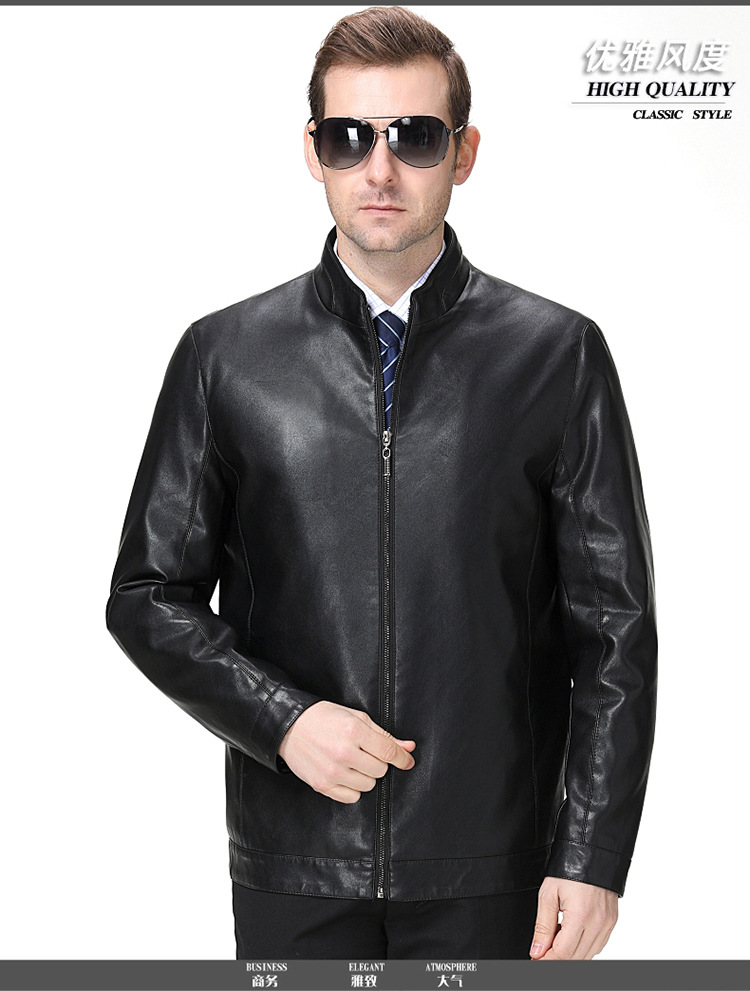 Veste cuir pour homme en En peau de mouton - Ref 3412449 Image 27