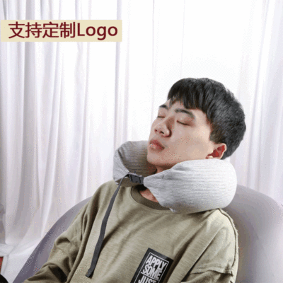 新款U型枕微粒子多功能旅行枕腰脖护颈椎枕飞机午睡批发LOGO定制|ru
