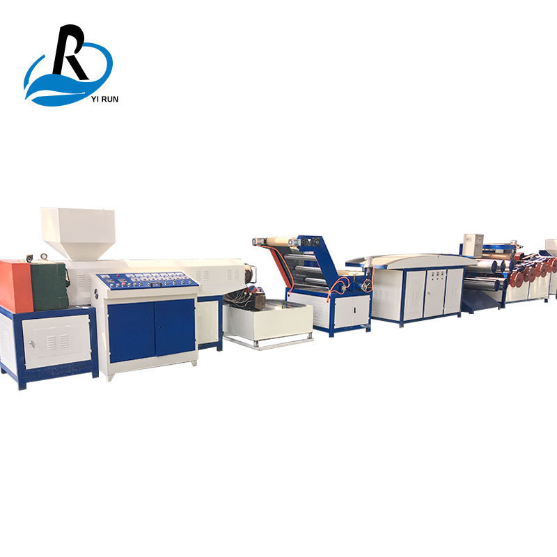 莱州一润机械捆扎绳设备PPPE绳网状撕裂膜扁丝拉丝机组设备生产线