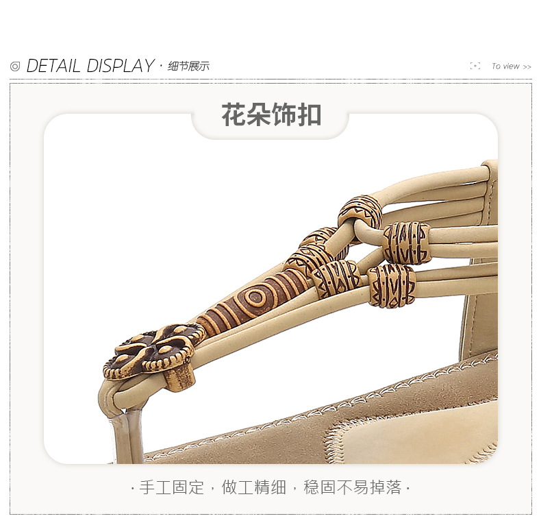 Cross-border supply 2025 new style sandal for women, thick-soled cake, large-sized women's sandal, fashionable Roman style, 36-43 undefined