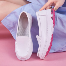 醫院新款EVA+橡膠大氣墊護士鞋白色女鞋舒適坡跟時尚工作鞋