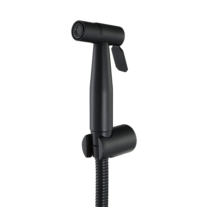 HIDEEP Black Toilet Spray Gun Set, Stainless steel Sanitary faucet, Copper Spray gun, Toilet Flusher HI09021A undefined