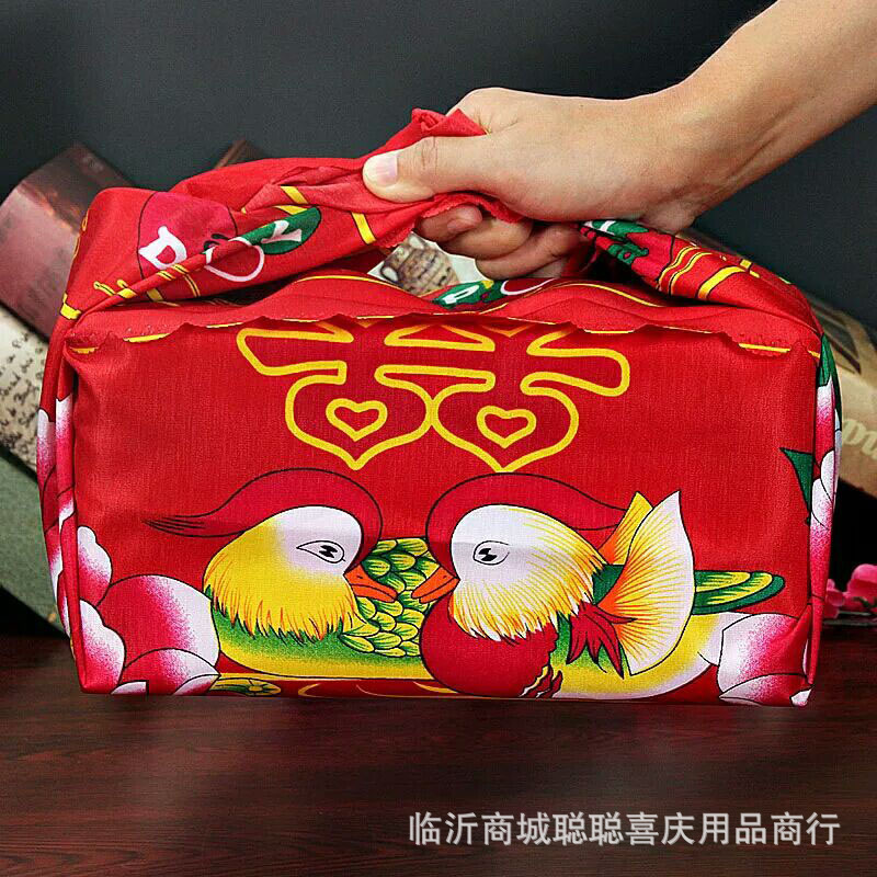 新娘陪嫁大红包袱皮子 喜字包袱包裹皮 包袱布包裹布结婚用品-阿里巴巴