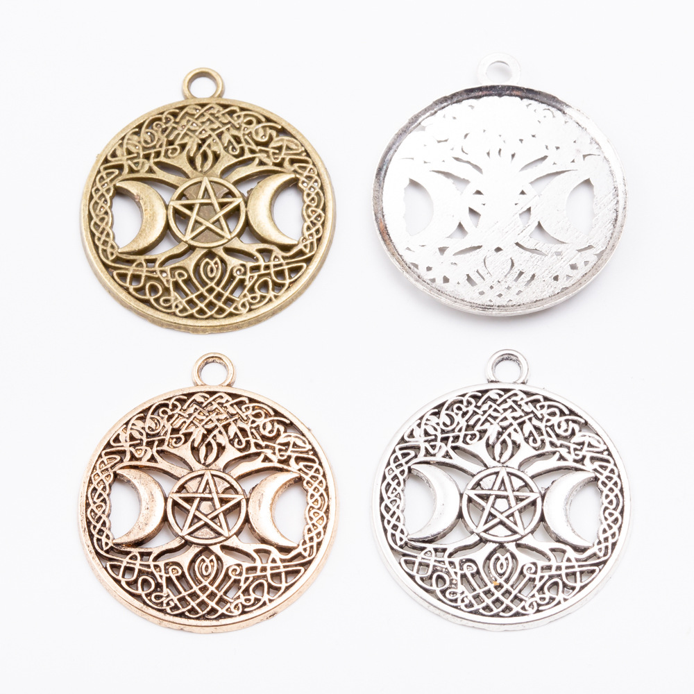 Pendant Jewelry Making Type Alloy Star Moon Tree Pendant DIY Jewelry Accessories