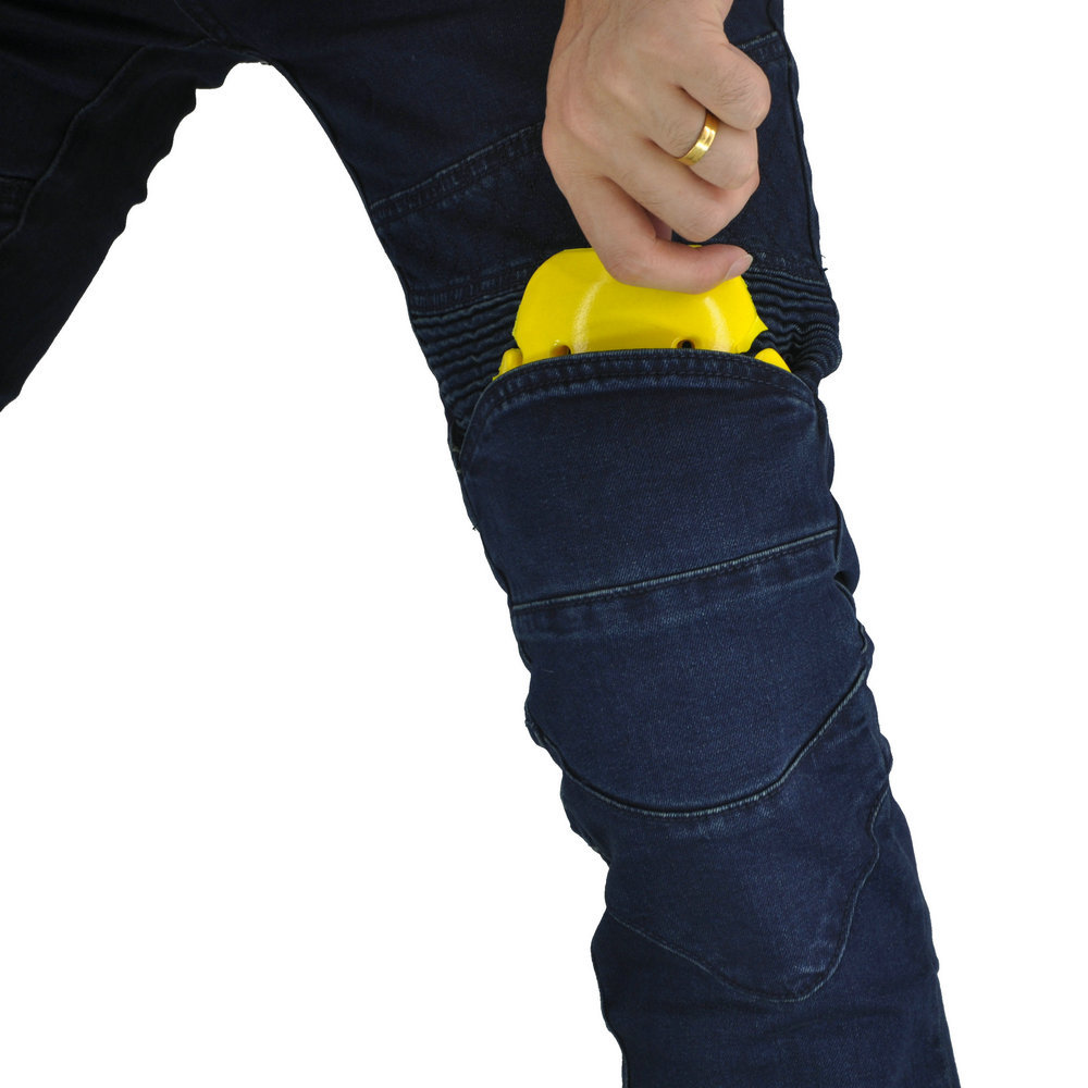 Fábrica al por mayor retro pantalones casuales pantalones de la motocicleta de los hombres pantalones de moto al aire libre estiramiento pantalones de ciclismo resistentes a la caída