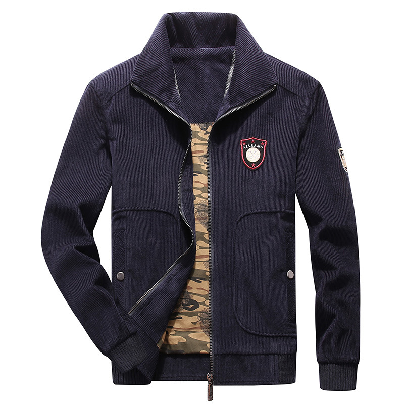 2019 otoño nueva chaqueta de pana transfronteriza para hombres chaqueta casual suelta chaqueta juvenil de los hombres de moda