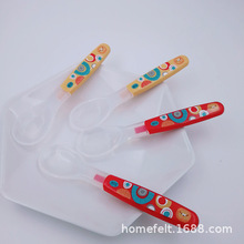 婴儿硅胶勺子儿童训练勺宝宝喂养硅胶软头勺安全软匙婴儿勺