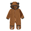 Children's autumn demi-season brand bodysuit suitable for men and women with hood, European style, with little bears, long sleeve, children's clothing