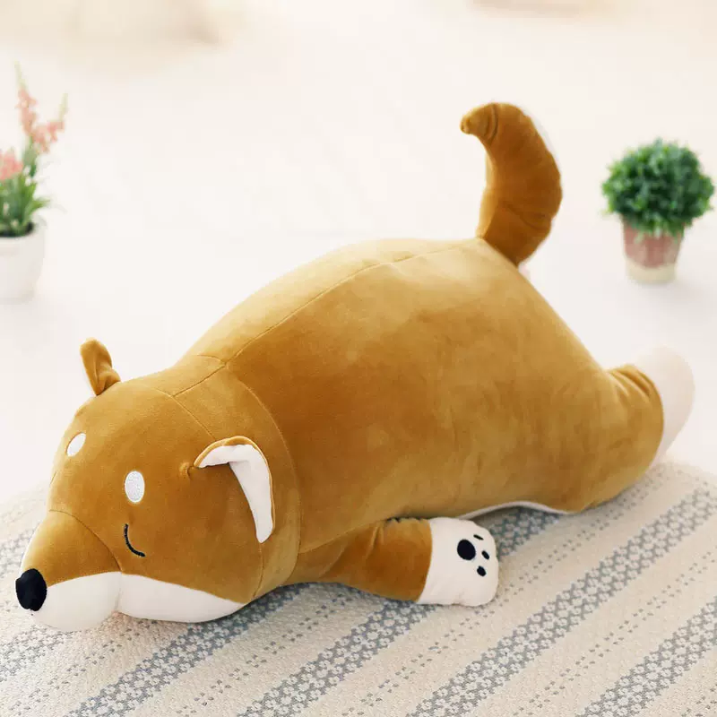 毛绒玩具哈士奇公仔软体趴狗毛绒玩具柴犬狗抱枕狗狗厂家供应