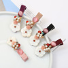 Cute fashionable hairgrip from pearl, 2021 collection, Korean style, flowered, internet celebrity, wholesale