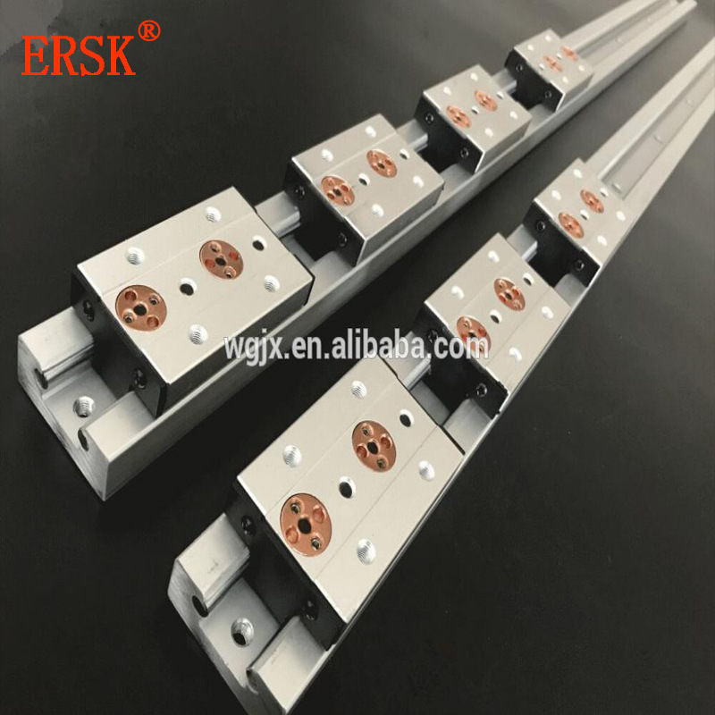 热卖 滚轮双轴芯直线导轨 滑块 铝型材 LGB12 双轴心直线导轨