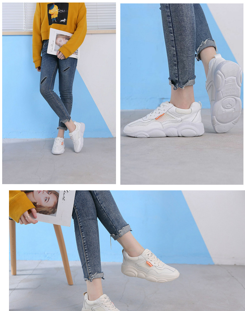 Baskets femme en En cuir - Ref 3421382 Image 15