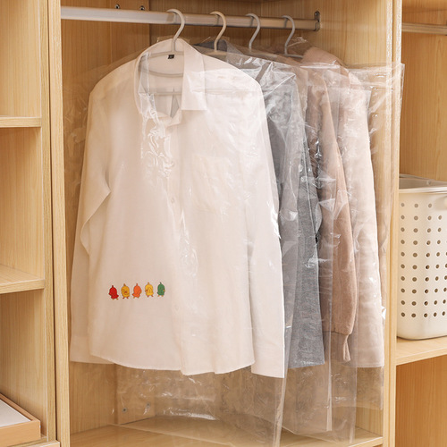 Clothes dust cover, coat, suit dust bag, clothing disposable hanging bag, transparent plastic dust cover, hanging coat cover