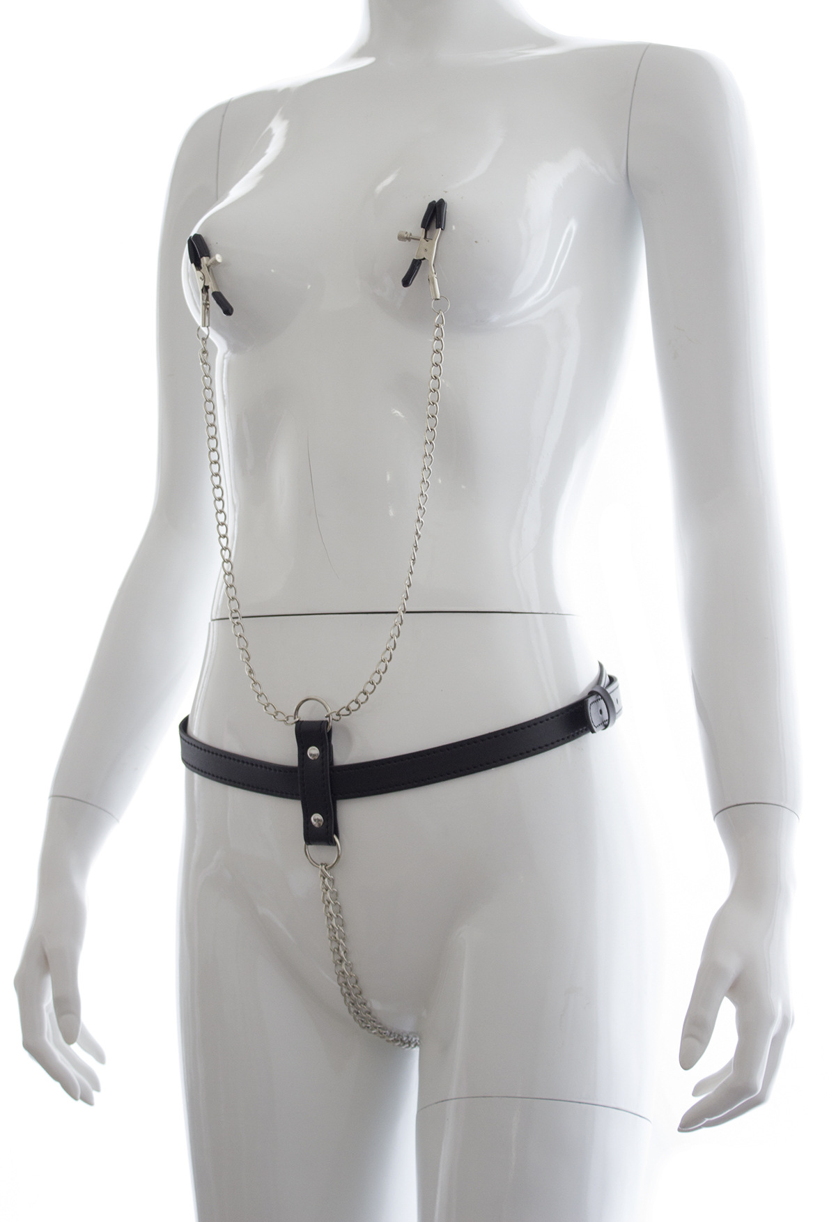 Tienda de fábrica al por mayor juguetes sexuales clip de pecho de cuero ropa interior medias juguetes alternativos flirting suministros Mimi clip