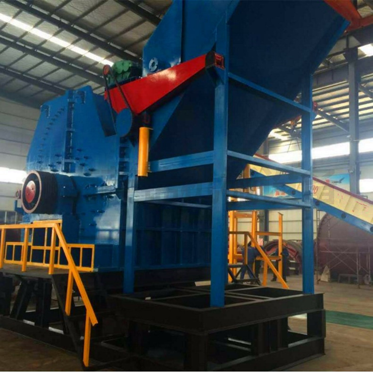 废钢铁金属破碎机 自行车汽车外壳粉碎机 钢筋压块破碎机