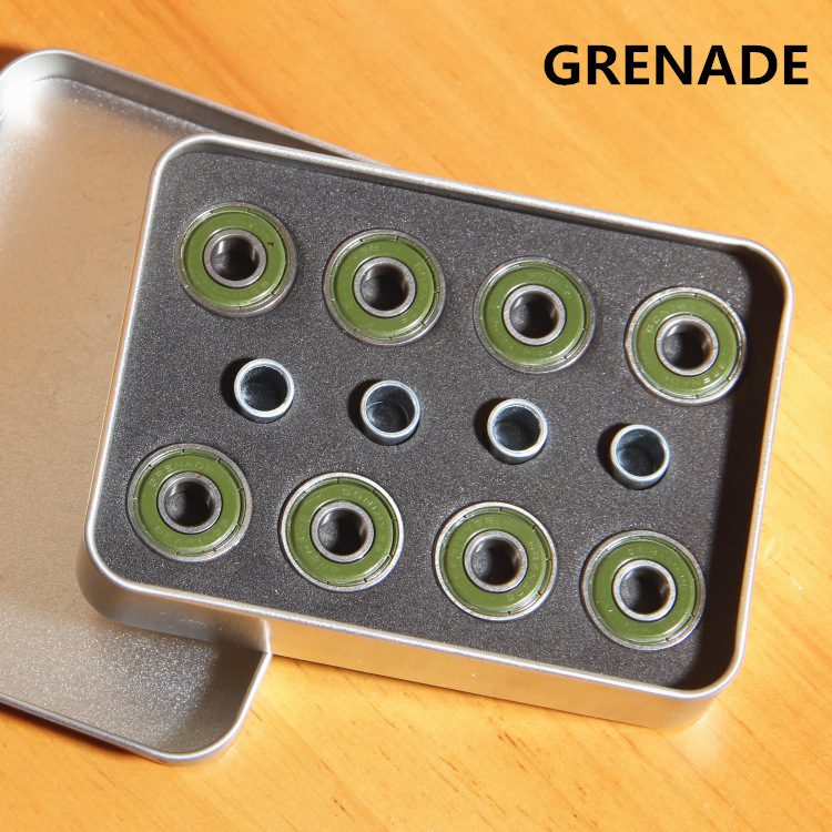 美國進口grenade手雷軸承abec-9高速靜音滑板專用608專業軸承