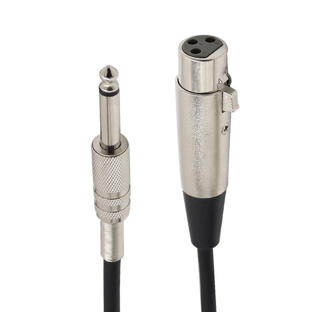 6.35mm公对卡侬母插6.5对卡农母话筒线音频麦克风调音台功放线