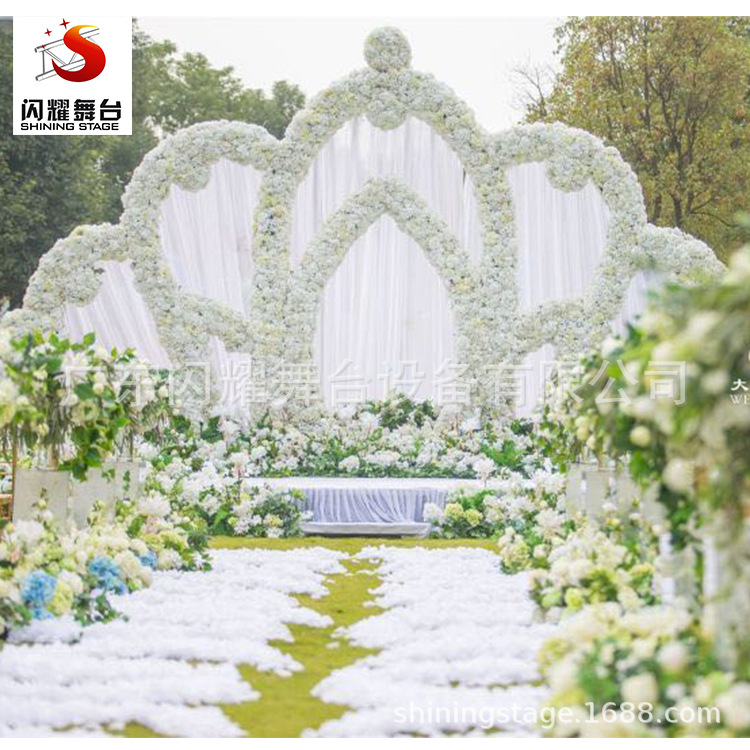 厂家直销铝合金婚庆拱门,婚庆背景架签到背景架