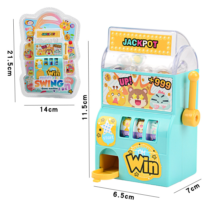 Children's puzzle mini drink lottery machine table game manual shake twist egg machine stall gift toys