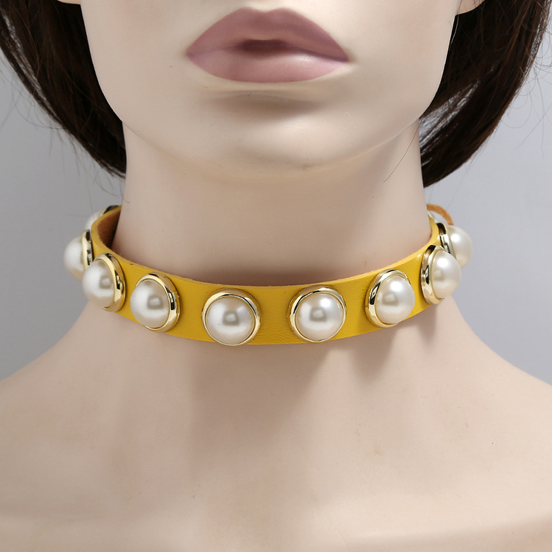 Punk-style Exaggerated Leather Necklace Collar Ladies Collar Collar Neck Collar display picture 8