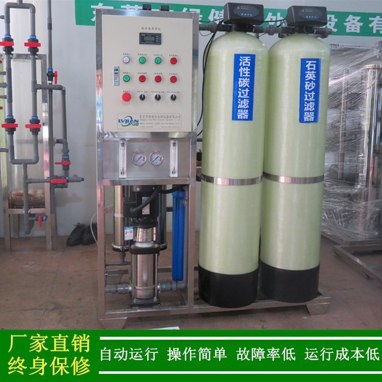 纯水处理电控成套设备 500L反渗透纯水设备 润新阀自动控制