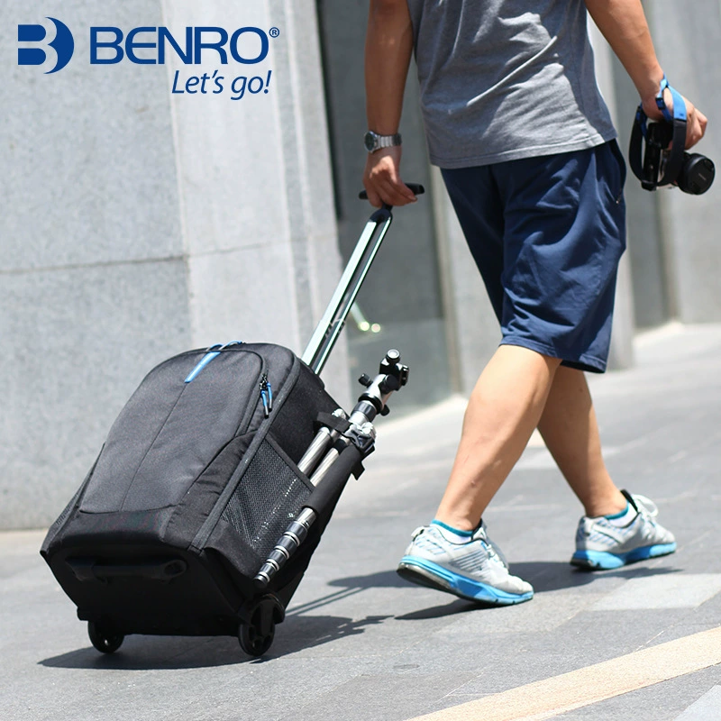 Camera bag for hiking, capacious suitcase, worn on the shoulder
