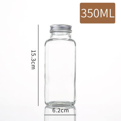 알루미늄 캡이 달린 350ML 팔각형 병