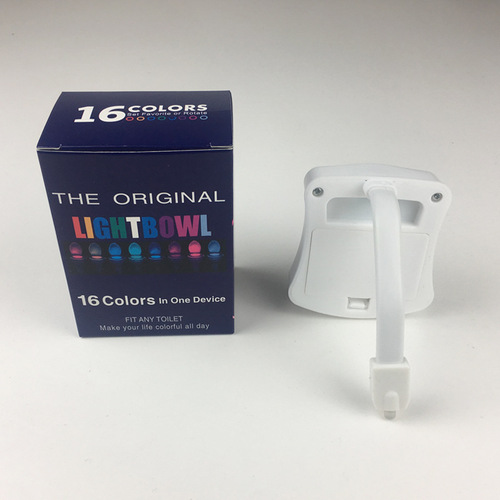 Creative LED Night Light 8 Colors 16 Colors New Model Toilet Sensor Light Wall Mounted Human Toilet Seat Light