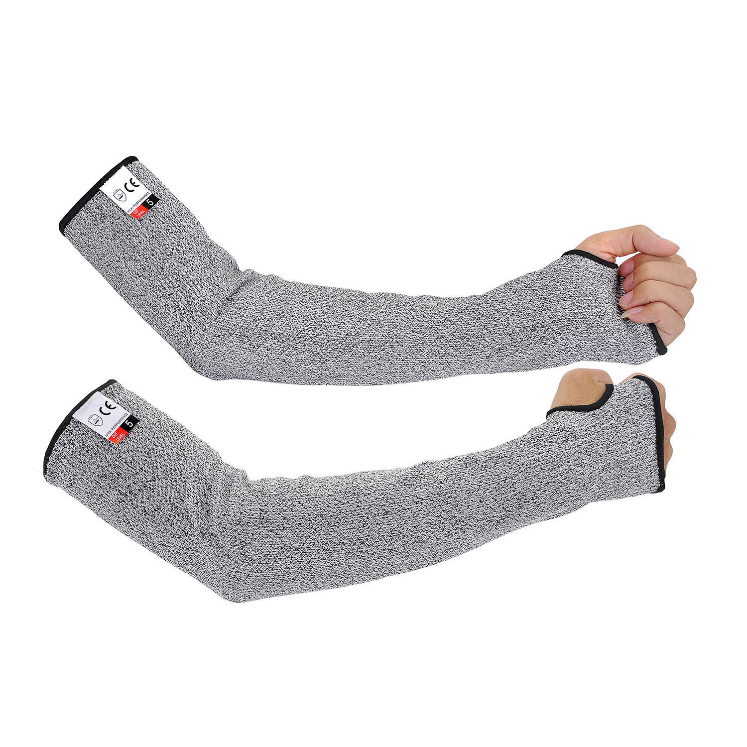 加宽防割护臂 45厘米耐磨防切割搬运耐磨防穿刺玻璃厂防身袖套