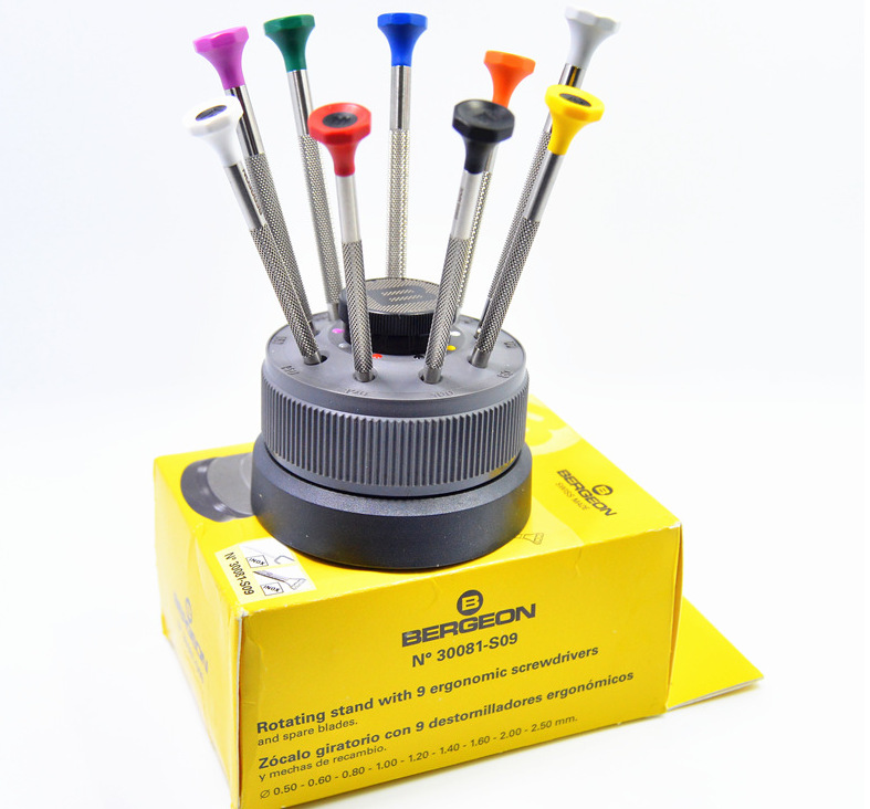 瑞士BERGEON 30081-S九支装螺丝刀套装，螺丝批，起子