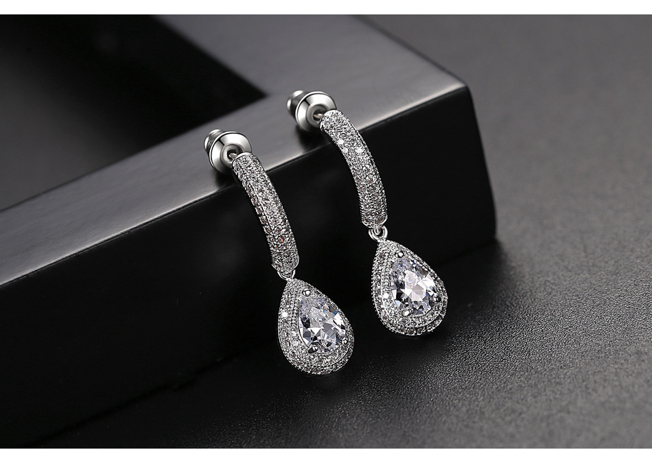 Rotating Time Aaa Pavé Set Lady Earrings display picture 4