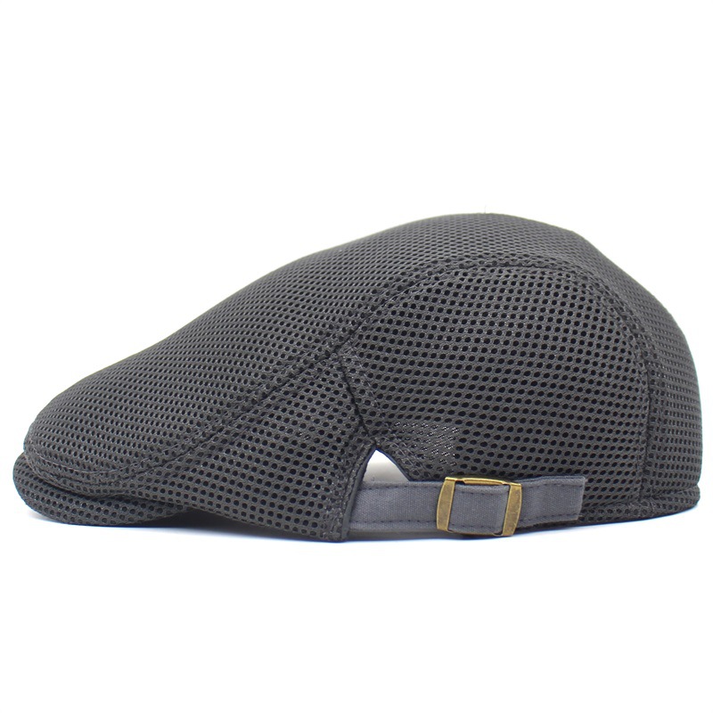 Men's Basic Solid Color Flat Eaves Beret Hat display picture 10