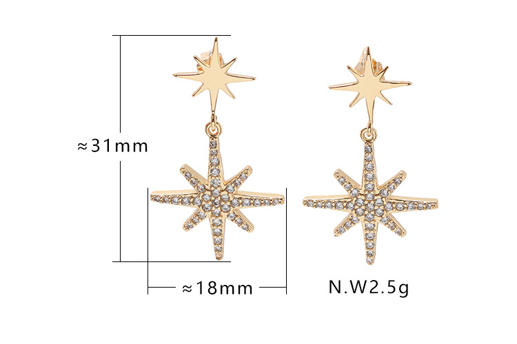 Fashion Goldplated Star Earringspicture1