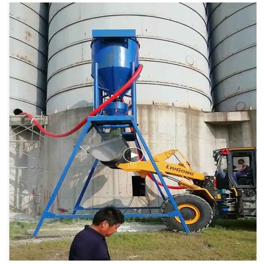 安徽集装箱粉煤灰倒灰气力输送机钢板仓清理仓筒气力输送机