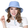 2021 Spring and summer outdoors Sunscreen Fisherman hat lady Two-sided children Bucket hats factory wholesale customized