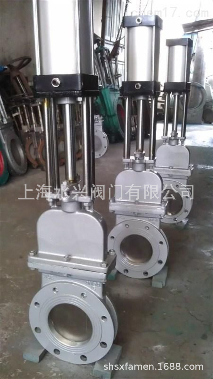 DMZ673H-16C气动暗板刀闸阀 气动带盖耐磨刀闸阀 气动暗板插板阀