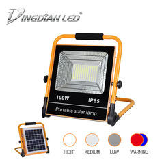Solar integrated floodlight 100W200W high power multifunctional LED garden floodlight cross-border new product