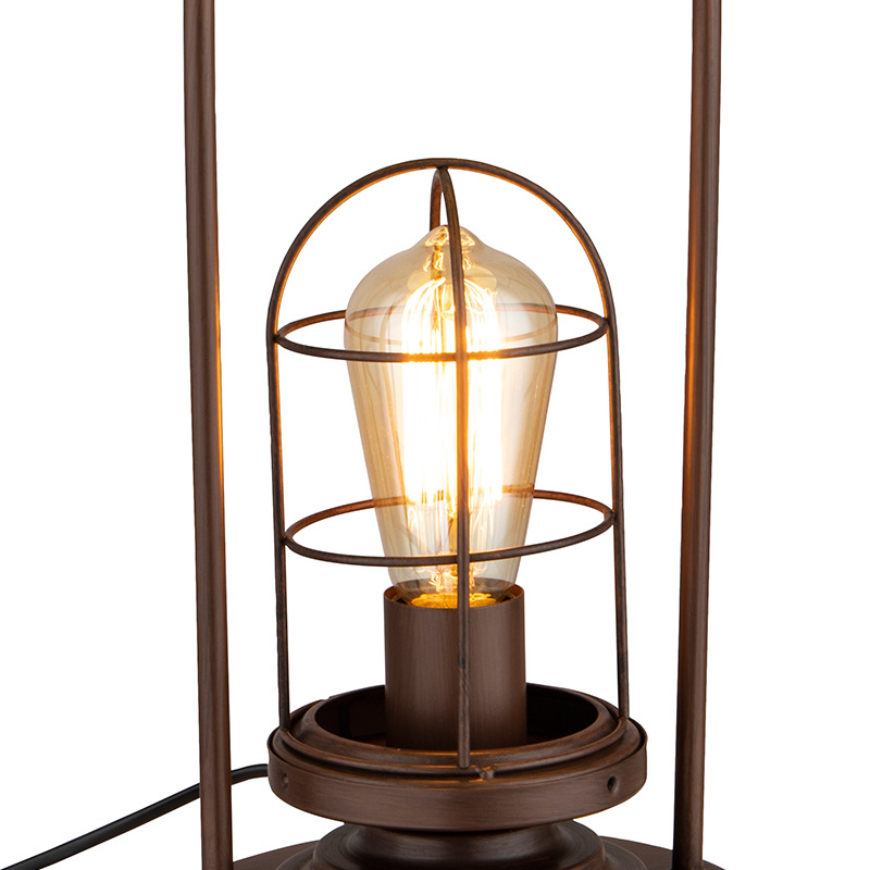 现代工业风实木房间灯网红小台灯北欧ins简约创意个性床头柜卧室