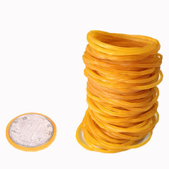 Direct factory supply of high-temperature resistant, high elasticity circular rubber bands/rings in yellow, wholesale 25/32/38/50