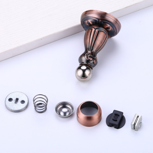 Zinc Alloy Door Holder, Vintage Wood Door, Paint-Free Door Stop, Copper-Bronze Yellow, Antique Red, Strong Magnet, Thick Door Holder, Wholesale