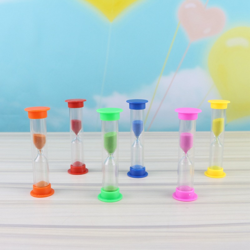Plastic Brush teeth children security timer Time Hourglass Creative home Arts and Crafts decorate Small ornaments gift
