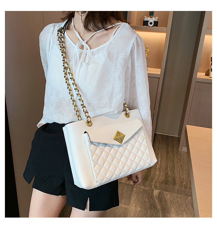 Korean New Fashion Rhombus Chain Bag Large Capacity Messenger Shoulder Bag Wholesale display picture 10