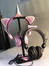 貓耳機 獨角獸耳機 兒童頭戴式耳機卡通耳機 MP3耳機 新款耳機